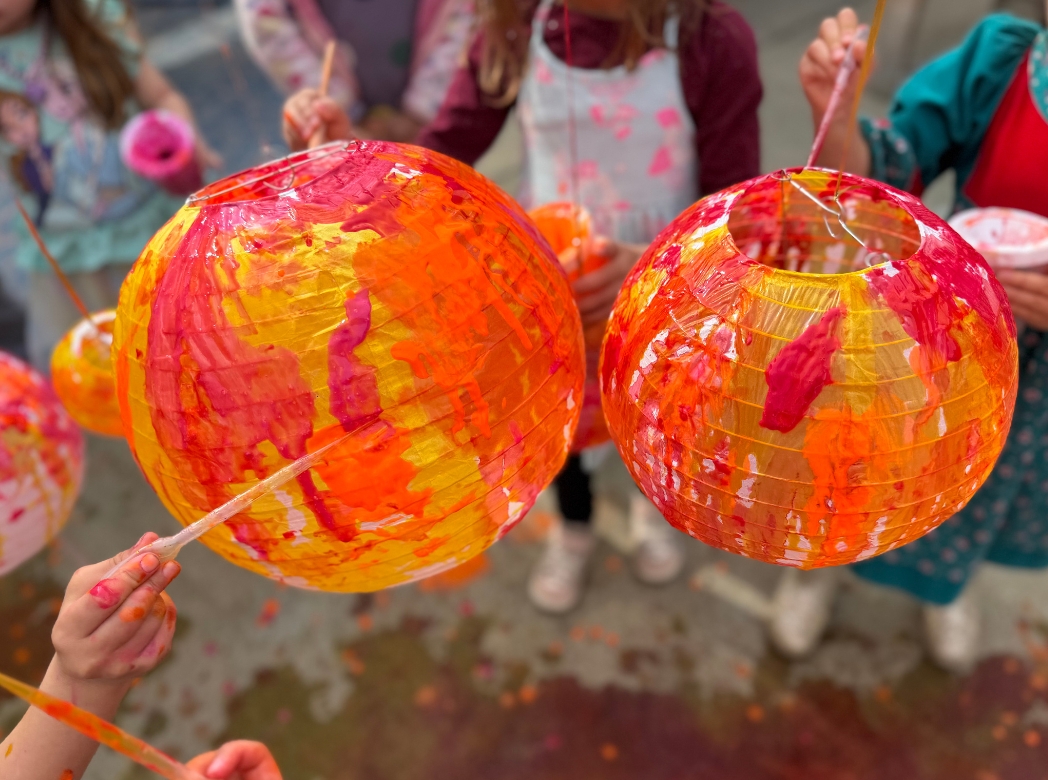 Children engaged in hands-on learning activities
